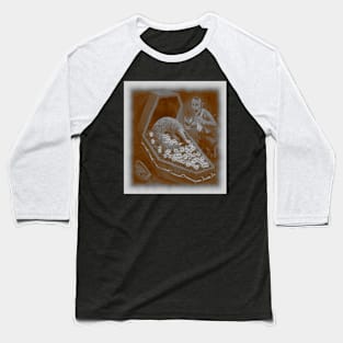 pangolin in coffin a daisies Baseball T-Shirt